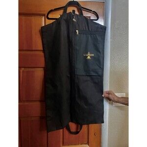 Luxor Las Vegas Heavy Black Canvas Garment Travel Bag For Hanging Clothes